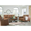  Manufacturer Color_Caramel  -- Signature Design by Ashley Bolsena Stationary Leather Match Loveseat IMAGE 12