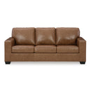 Manufacturer Color_Caramel  -- Signature Design by Ashley Bolsena Stationary Leather Match Sofa IMAGE 2