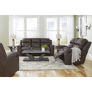  Manufacturer Color_Umber  -- Signature Design by Ashley Lavenhorne Rocker Leather Look Recliner IMAGE 11
