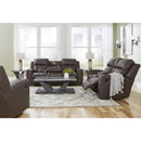  Manufacturer Color_Umber  -- Signature Design by Ashley Lavenhorne Rocker Leather Look Recliner IMAGE 13