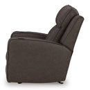  Manufacturer Color_Umber  -- Signature Design by Ashley Lavenhorne Rocker Leather Look Recliner IMAGE 5