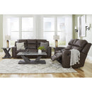  Manufacturer Color_Umber  -- Signature Design by Ashley Lavenhorne Reclining Leather Look Sofa IMAGE 16