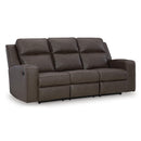  Manufacturer Color_Umber  -- Signature Design by Ashley Lavenhorne Reclining Leather Look Sofa IMAGE 1