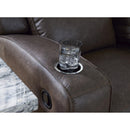  Manufacturer Color_Umber  -- Signature Design by Ashley Lavenhorne Reclining Leather Look Sofa IMAGE 8