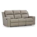  Manufacturer Color_Pebble  -- Lavenhorne 6330789 Reclining Sofa with Drop Down Table IMAGE 1