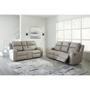  Manufacturer Color_Pebble  -- Lavenhorne 6330789 Reclining Sofa with Drop Down Table IMAGE 9