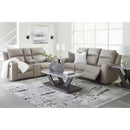  Manufacturer Color_Pebble  -- Lavenhorne 6330794 Double Reclining Loveseat with Console IMAGE 11