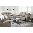  Manufacturer Color_Pebble  -- Lavenhorne 6330794 Double Reclining Loveseat with Console IMAGE 12