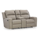  Manufacturer Color_Pebble  -- Lavenhorne 6330794 Double Reclining Loveseat with Console IMAGE 1