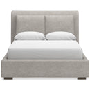  Size_Queen -- Signature Design by Ashley Cabalynn Upholstered Platform Bed IMAGE 2