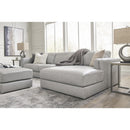  Manufacturer Color_Glacier  -- Signature Design by Ashley Amiata 5740408 Oversized Accent Ottoman IMAGE 5