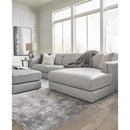  Manufacturer Color_Glacier  -- Signature Design by Ashley Amiata 5740408 Oversized Accent Ottoman IMAGE 8
