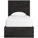  Size_Twin  -- Belachime B2589B11 Twin Panel Bed IMAGE 2