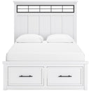  Size_Queen  -- Benchcraft Ashbryn Panel Bed with Storage IMAGE 2