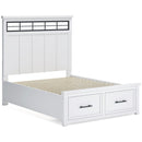  Size_Queen  -- Benchcraft Ashbryn Panel Bed with Storage IMAGE 5