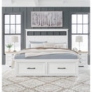  Size_King  -- Ashbryn B844B4 King Panel Storage Bed IMAGE 11