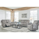  Manufacturer Color_Ash  -- Signature Design by Ashley Barnsana Power Reclining Fabric Sofa IMAGE 13