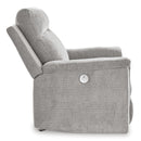  Manufacturer Color_Ash  -- Signature Design by Ashley Barnsana Power Rocker Fabric Recliner IMAGE 4