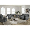  Manufacturer Color_Gravel  -- Barnsana 3320296 Double Reclining Power Loveseat with Console IMAGE 15