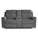  Manufacturer Color_Gravel  -- Barnsana 3320296 Double Reclining Power Loveseat with Console IMAGE 3
