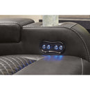  Manufacturer Color_Shadow  -- Signature Design by Ashley Fyne Dyme Power Leather Look Recliner IMAGE 9