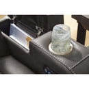  Manufacturer Color_Shadow  -- Signature Design by Ashley Fyne Dyme Power Reclining Leather Look Sofa IMAGE 11