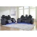  Manufacturer Color_Sapphire  -- Fyne-Dyme 3660315 Power Reclining Sofa with Adjustable Headrest IMAGE 20