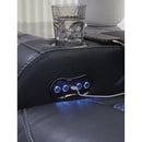  Manufacturer Color_Sapphire  -- Fyne-Dyme 3660318 Power Reclining Loveseat with Console and Adjustable Headrest IMAGE 13