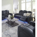  Manufacturer Color_Sapphire  -- Fyne-Dyme 3660318 Power Reclining Loveseat with Console and Adjustable Headrest IMAGE 15