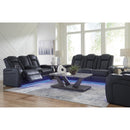  Manufacturer Color_Sapphire  -- Fyne-Dyme 3660318 Power Reclining Loveseat with Console and Adjustable Headrest IMAGE 20