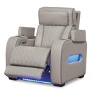  Manufacturer Color_Grey  -- Signature Design by Ashley Boyington Power Leather Match Recliner IMAGE 2