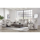  Manufacturer Color_Grey  -- Signature Design by Ashley Boyington Power Reclining Leather Match Sofa IMAGE 18