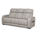  Manufacturer Color_Grey --  Signature Design by Ashley Boyington Power Reclining Leather Match Sofa IMAGE 1