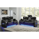  Manufacturer Color_Black  -- Boyington U2710618 Power Reclining Loveseat with Console and Adjustable Headrest IMAGE 16