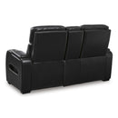  Manufacturer Color_Black  -- Boyington U2710618 Power Reclining Loveseat with Console and Adjustable Headrest IMAGE 5