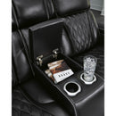  Manufacturer Color_Black  -- Boyington U2710618 Power Reclining Loveseat with Console and Adjustable Headrest IMAGE 9
