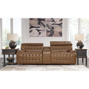  Signature Design by Ashley Temmpton U92708S2 3 pc Power Reclining Sectional Loveseat with Console IMAGE 2