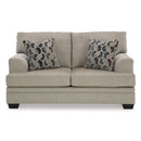  Manufacturer Color_Taupe -- Signature Design by Ashley Stonemeade Stationary Fabric Loveseat IMAGE 2