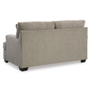  Manufacturer Color_Taupe -- Signature Design by Ashley Stonemeade Stationary Fabric Loveseat IMAGE 4