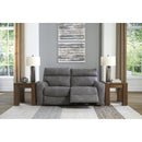  Manufacturer Color_Slate  -- Signature Design by Ashley Next Gen DuraPella Power Reclining Leather Look 2 pc Sectional IMAGE 3
