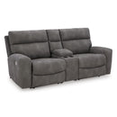  Manufacturer Color_Slate  -- Signature Design by Ashley Next Gen DuraPella Power Reclining Leather Look 3 pc Sectional IMAGE 1