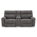  Manufacturer Color_Slate  -- Signature Design by Ashley Next Gen DuraPella Power Reclining Leather Look 3 pc Sectional IMAGE 2