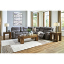  Manufacturer Color_Slate  -- Signature Design by Ashley Next Gen DuraPella Power Reclining Leather Look 6 pc Sectional IMAGE 7