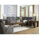  Manufacturer Color_Slate  -- Signature Design by Ashley Next Gen DuraPella Power Leather Look Recliner IMAGE 10