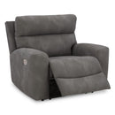  Manufacturer Color_Slate  -- Signature Design by Ashley Next Gen DuraPella Power Leather Look Recliner IMAGE 3
