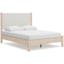  Size_Queen -- Signature Design by Ashley Cadmori Upholstered Panel Bed IMAGE 1