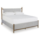  Size_Queen -- Signature Design by Ashley Lyncott Upholstered Panel Bed IMAGE 1