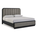  Size_King -- Rowanbeck B821B4 King Upholstered Panel Bed IMAGE 1