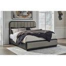  Size_King -- Rowanbeck B821B4 King Upholstered Panel Bed IMAGE 5