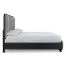  Size_California King -- Rowanbeck B821B5 California King Upholstered Panel Bed IMAGE 3